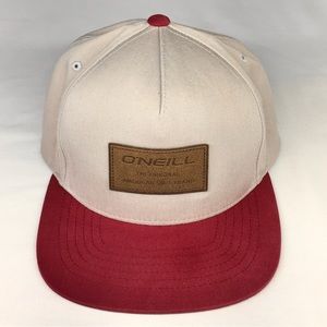 O'Neill Red and Cream Cap